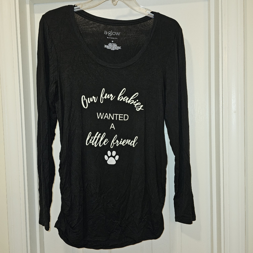 Long Sleeve Maternity Shirt Medium